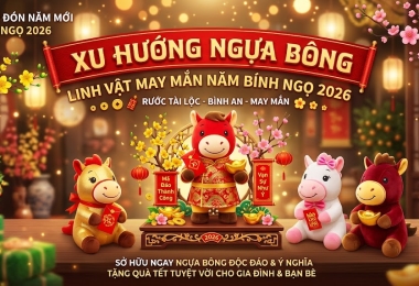 Xu hướng Ngựa Bông – Linh vật may mắn năm Bính Ngọ 2026